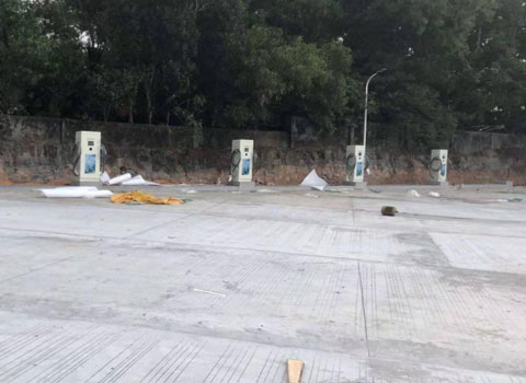 海南省定安县辰龙客运站充电站120KW双